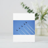 Blue Angels in Flight Postkarte (Stehend Vorderseite)