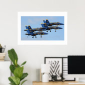 Blue Angels in Formation Poster (Heimbüro)