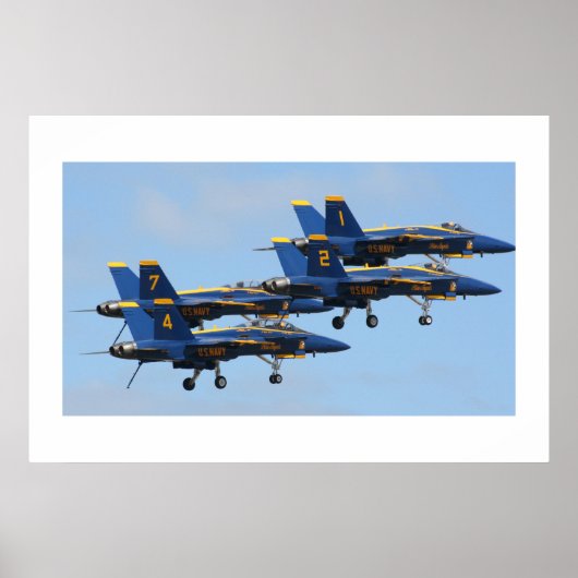 Blue Angels in Formation Poster (Vorne)
