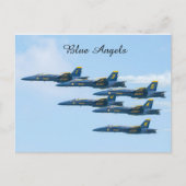 Blue Angels in Formation Postkarte (Vorderseite)