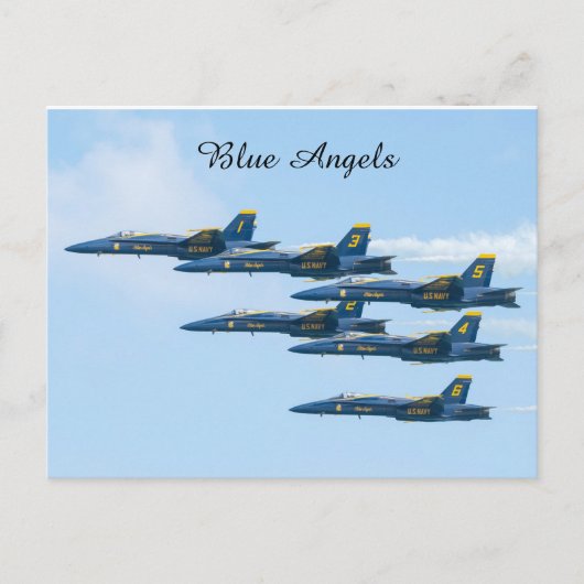 Blue Angels in Formation Postkarte (Vorderseite)