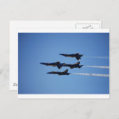 Blue Angels Inverted Postkarte (Vorne/Hinten)