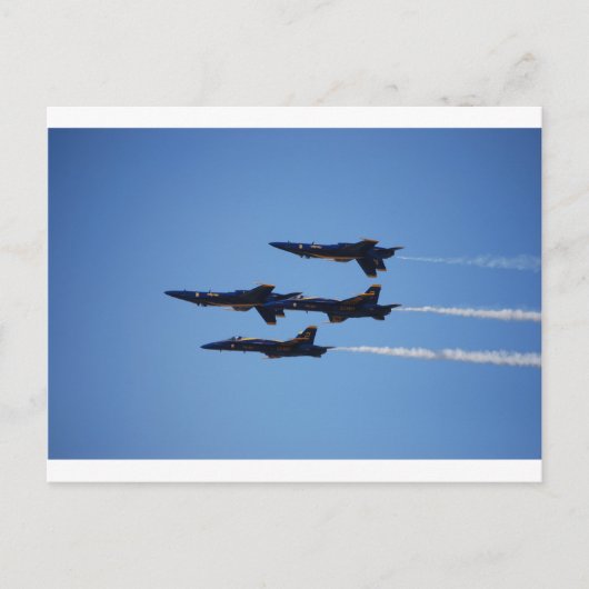 Blue Angels Inverted Postkarte (Vorderseite)