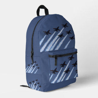 Blue Angels Jet Airplanes Flying Boys Backpack Bedruckter Rucksack