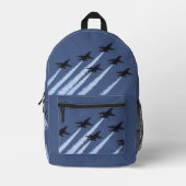 Blue Angels Jet Airplanes Flying Boys Backpack Bedruckter Rucksack (Vorderseite)