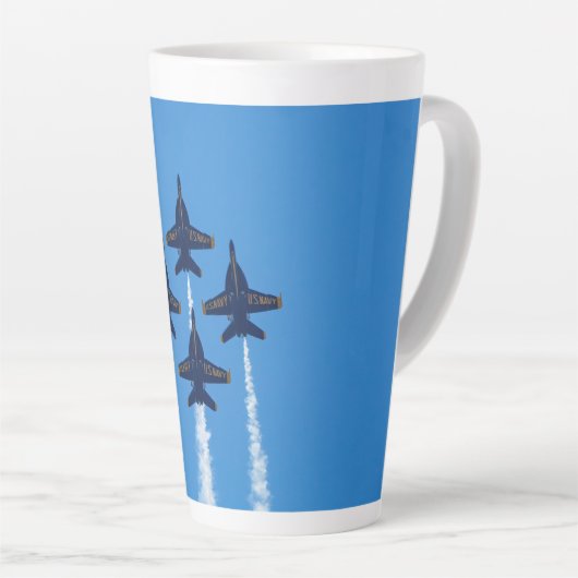 Blue Angels Latte Tasse (Rechte Ecke)