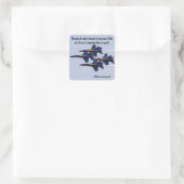 Blue Angels Quadratischer Aufkleber (Tasche)