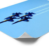 Blue Angels Signature Flyby Poster (Ecke)