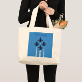 Blue Angels Tote Bag Jumbo Stoffbeutel (Vorderseite (Produkt))