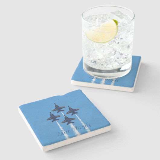 Blue Angels Untersetzer (Seitenansicht)