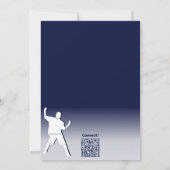 Blue Angesagt-Hop Dance 13. Geburtstag Einladung (Rückseite)