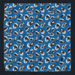 Blue Animal Print / Camouflage Pet Bandana Halstuch<br><div class="desc">Tierwerbung / Camouflage mit blauem Hintergrund</div>