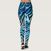 Blue Animal Print Leggings (Rückseite)