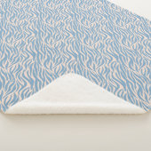 Blue Animal Print Sherpadecke (3/4)