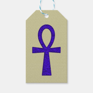 Blue Ankh-Geschenk-Tag Geschenkanhänger