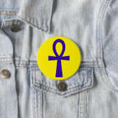 Blue Ankh Round Button (Beispiel)