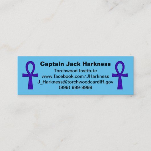 Blue Ankh Visitenkarte (Vorderseite)