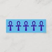 Blue Ankh Visitenkarte (Rückseite)