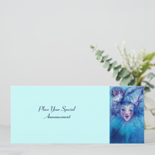 BLUE ANKÜNDIGUNG (Stehend Vorderseite)