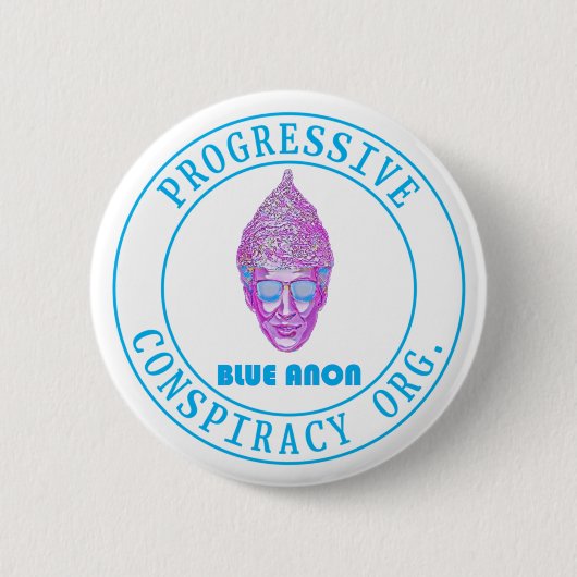 Blue Anon Button (Vorderseite)