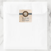 Blue Antique Save the Date Stickers (Tasche)