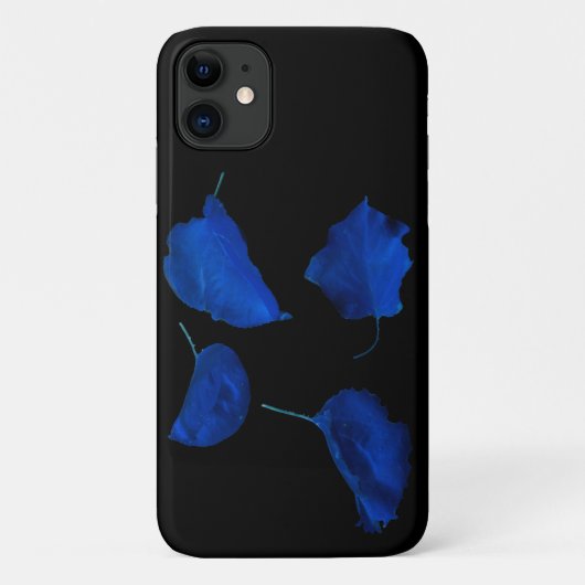 Blue Apricot Tree Blätter iPhone 11 Fall Case-Mate iPhone Hülle (Rückseite)