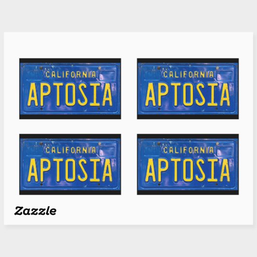 Blue Aptosia Sticker (Blatt)