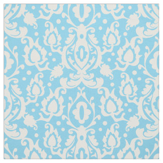 Blue Aqua Casbah Damask Stoff