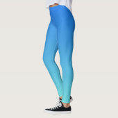 Blue Aqua Gradient Ombre All-Over-Print-Leggings Leggings (Links)