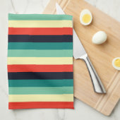 Blue Aqua Green Yellow Red Geschirrtuch (Viertel Falte)