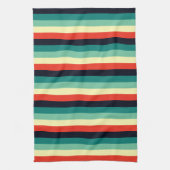 Blue Aqua Green Yellow Red Geschirrtuch (Vertikal)