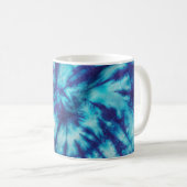 Blue Aqua Krawatte Dye Kaffeetasse (VorderseiteRechts)