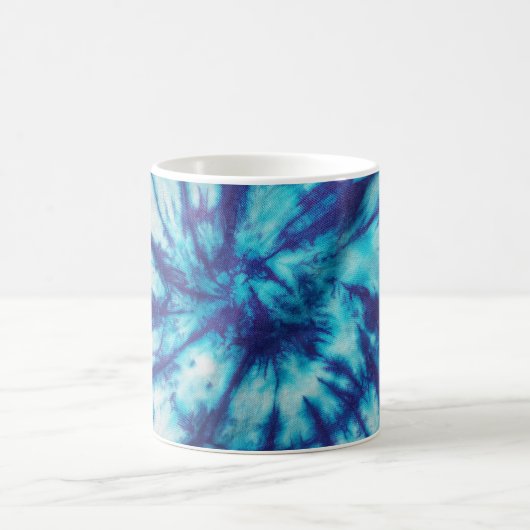 Blue Aqua Krawatte Dye Kaffeetasse (Mittel)