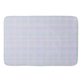  Blue Aqua Praire Plaid Badematte