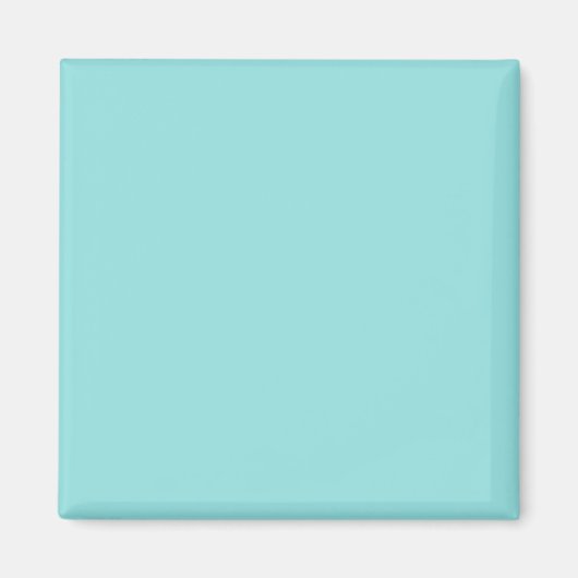 Blue Aqua schlicht Magnet (Vorne)