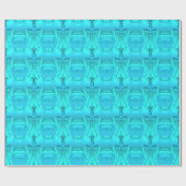 ~ BLUE AQUA Shades ~ STARTLINGLY 3D ~ Geschenkpapier (Flach)