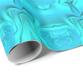 ~ BLUE AQUA Shades ~ STARTLINGLY 3D ~ Geschenkpapier (Rolleneckpunkt)