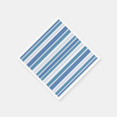 Blue Aqua Striping Serviette (Ecke)