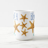 Blue & Aquamarin Beach Bitte ! Starfish Classic Kaffeetasse (Mittel)