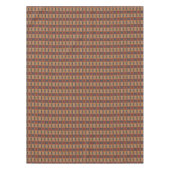 Blue Aquamarin Dark Brown Beige Orange Red Tribal Tischdecke (Vorderseite)