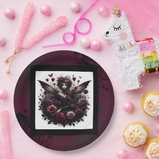 Blue Aquamarin Gold Agate Modern Glam Elegante Hoc Pappteller (Party)