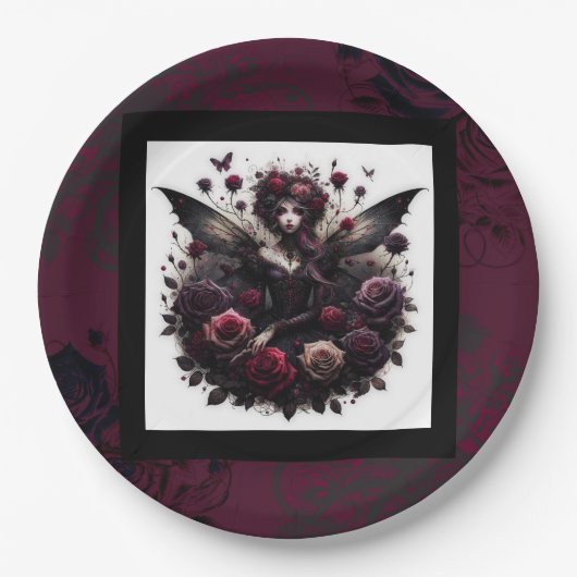 Blue Aquamarin Gold Agate Modern Glam Elegante Hoc Pappteller (Vorderseite)