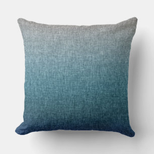 Blue Aquamarin Gray Crosshatch Pattern Abstrakt Om Kissen