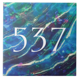 Blue Aquamarin Green Elegane Marmorhaus Number Pla Fliese