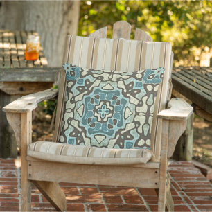 Blue Aquamarin Green Gran Taupe Brown Orient Belli Kissen