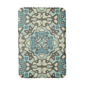 Blue Aquamarin Green Gray Ochre Angesagt Orient Ba Badematte (Vorderseite Vertikal)