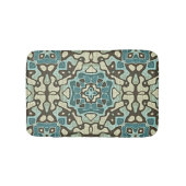 Blue Aquamarin Green Gray Ochre Angesagt Orient Ba Badematte (Vorderseite)