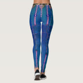Blue Aquamarin Imitats Blue Denim Leggings (Rückseite)