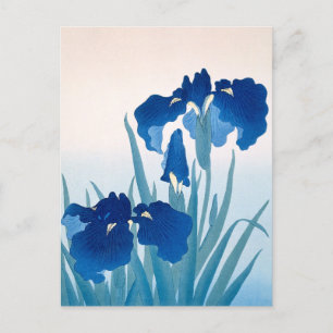 Blue & Aquamarin Iris Vielen Dank Postkarte
