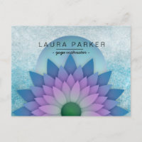 Blue Aquamarin Lotus Blume Yoga Medizin Holistisch
